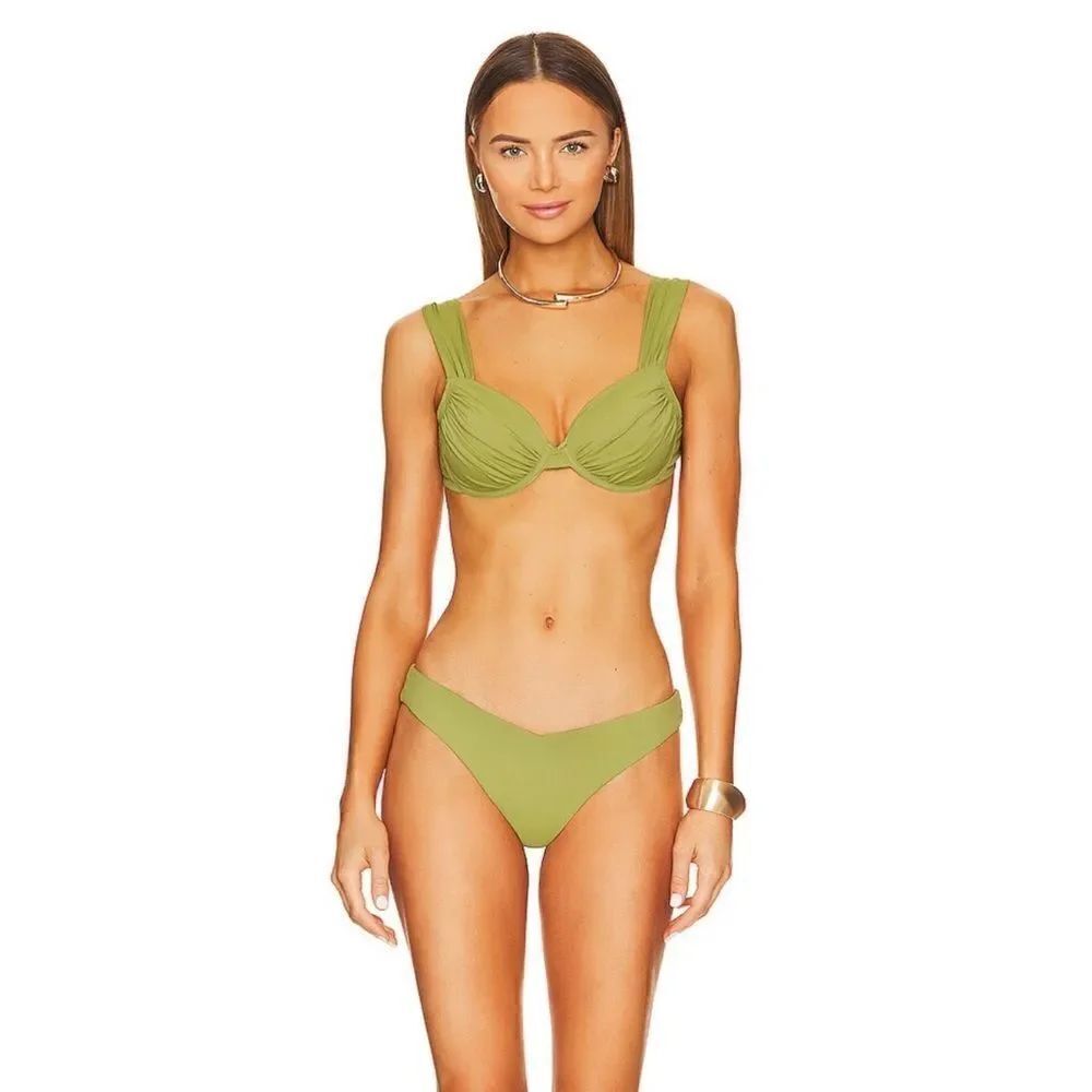WeWoreWhat - Claudia Bikini Top & Delilah Bottom in Color Fern